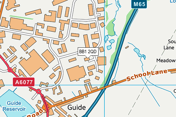 BB1 2QD map - OS VectorMap District (Ordnance Survey) BB1 2QD map - OS VectorMap District (Ordnance Survey)