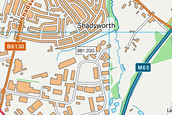 BB1 2QG map - OS VectorMap District (Ordnance Survey) BB1 2QG map - OS VectorMap District (Ordnance Survey)
