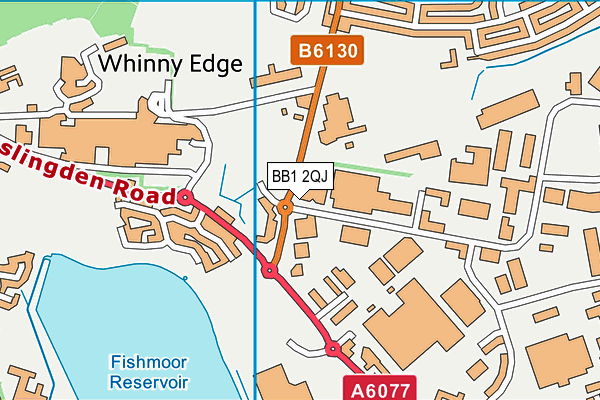 BB1 2QJ map - OS VectorMap District (Ordnance Survey) BB1 2QJ map - OS VectorMap District (Ordnance Survey)
