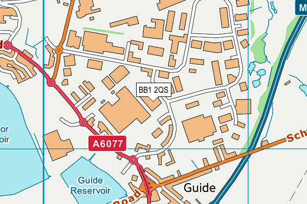 BB1 2QS map - OS VectorMap District (Ordnance Survey) BB1 2QS map - OS VectorMap District (Ordnance Survey)