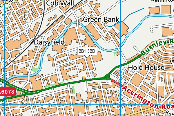 BB1 3BD map - OS VectorMap District (Ordnance Survey) BB1 3BD map - OS VectorMap District (Ordnance Survey)