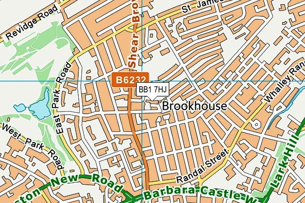 BB1 7HJ map - OS VectorMap District (Ordnance Survey) BB1 7HJ map - OS VectorMap District (Ordnance Survey)