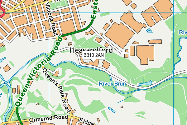 BB10 2AN map - OS VectorMap District (Ordnance Survey) BB10 2AN map - OS VectorMap District (Ordnance Survey)