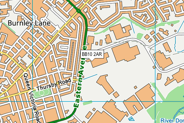 BB10 2AR map - OS VectorMap District (Ordnance Survey) BB10 2AR map - OS VectorMap District (Ordnance Survey)