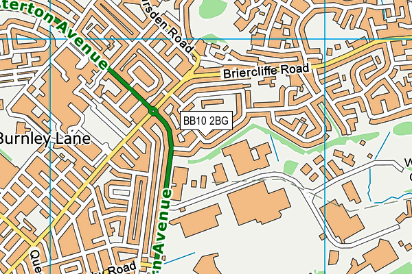 BB10 2BG map - OS VectorMap District (Ordnance Survey) BB10 2BG map - OS VectorMap District (Ordnance Survey)