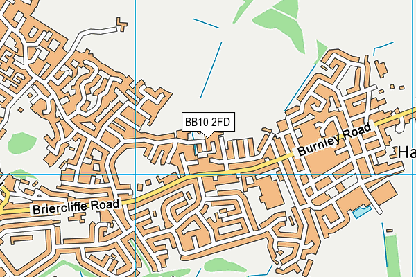 BB10 2FD map - OS VectorMap District (Ordnance Survey) BB10 2FD map - OS VectorMap District (Ordnance Survey)