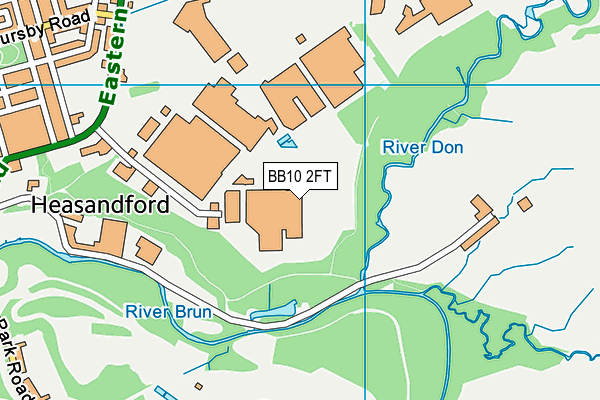 BB10 2FT map - OS VectorMap District (Ordnance Survey) BB10 2FT map - OS VectorMap District (Ordnance Survey)