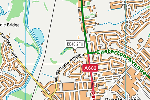 BB10 2FU map - OS VectorMap District (Ordnance Survey) BB10 2FU map - OS VectorMap District (Ordnance Survey)