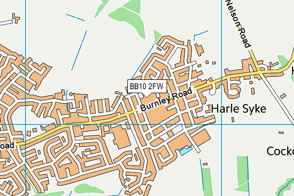 BB10 2FW map - OS VectorMap District (Ordnance Survey) BB10 2FW map - OS VectorMap District (Ordnance Survey)