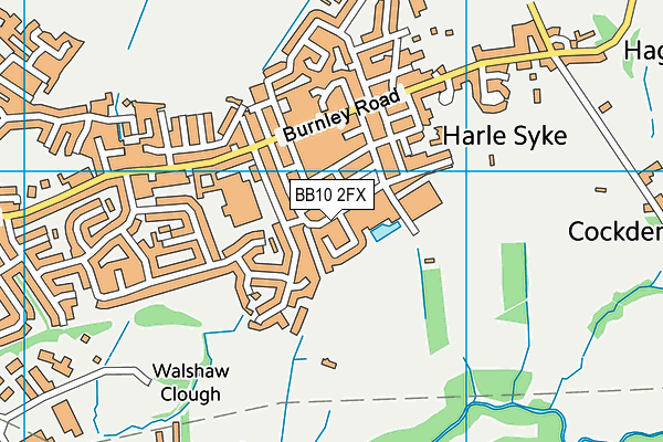 BB10 2FX map - OS VectorMap District (Ordnance Survey) BB10 2FX map - OS VectorMap District (Ordnance Survey)