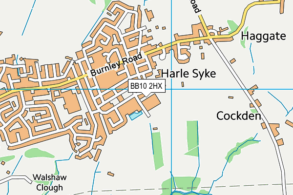 BB10 2HX map - OS VectorMap District (Ordnance Survey) BB10 2HX map - OS VectorMap District (Ordnance Survey)