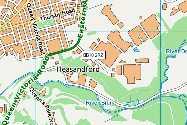 BB10 2RZ map - OS VectorMap District (Ordnance Survey) BB10 2RZ map - OS VectorMap District (Ordnance Survey)