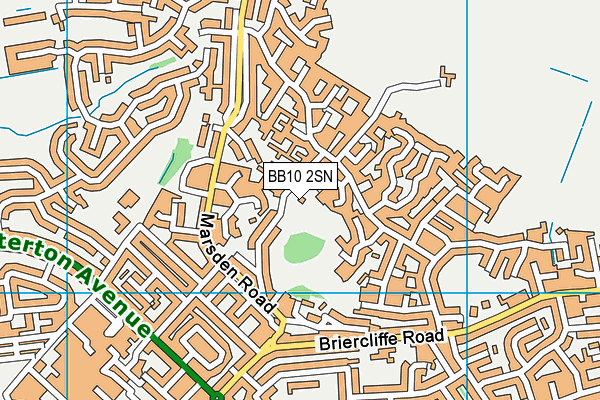 BB10 2SN map - OS VectorMap District (Ordnance Survey) BB10 2SN map - OS VectorMap District (Ordnance Survey)