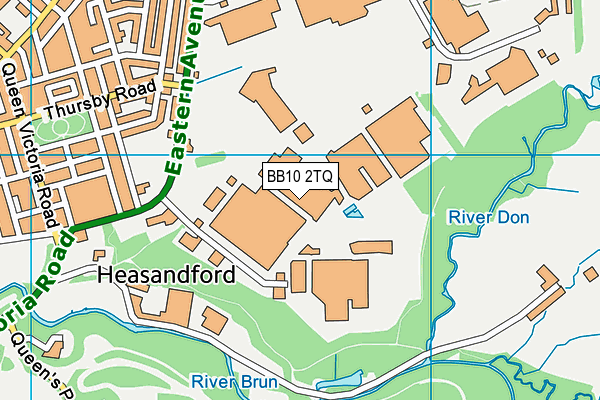 BB10 2TQ map - OS VectorMap District (Ordnance Survey) BB10 2TQ map - OS VectorMap District (Ordnance Survey)