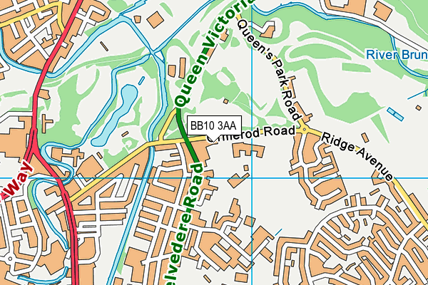 BB10 3AA map - OS VectorMap District (Ordnance Survey) BB10 3AA map - OS VectorMap District (Ordnance Survey)