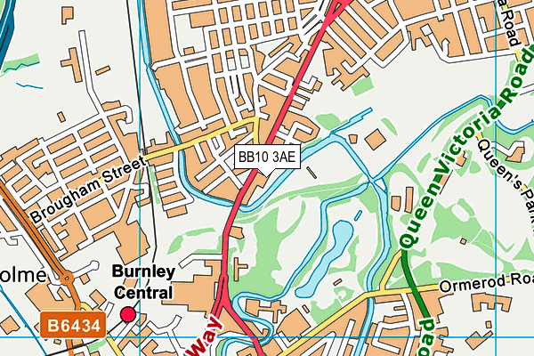 BB10 3AE map - OS VectorMap District (Ordnance Survey) BB10 3AE map - OS VectorMap District (Ordnance Survey)