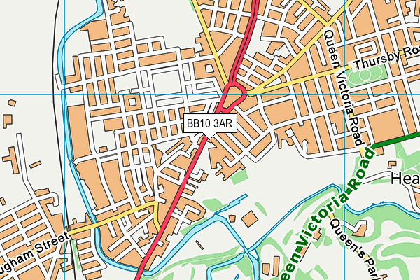 BB10 3AR map - OS VectorMap District (Ordnance Survey) BB10 3AR map - OS VectorMap District (Ordnance Survey)