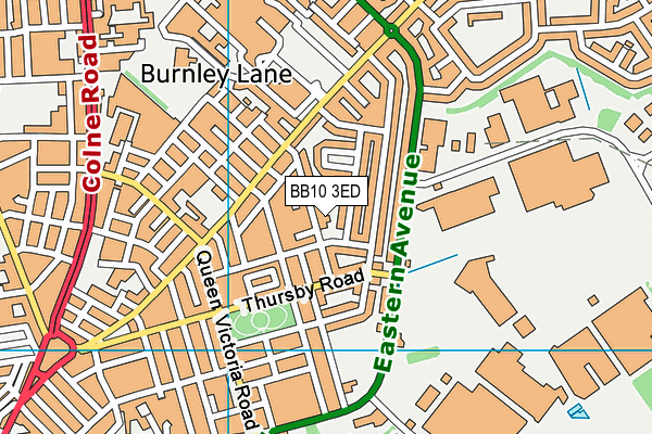 BB10 3ED map - OS VectorMap District (Ordnance Survey) BB10 3ED map - OS VectorMap District (Ordnance Survey)
