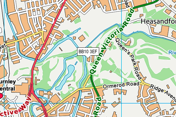 BB10 3EF map - OS VectorMap District (Ordnance Survey) BB10 3EF map - OS VectorMap District (Ordnance Survey)