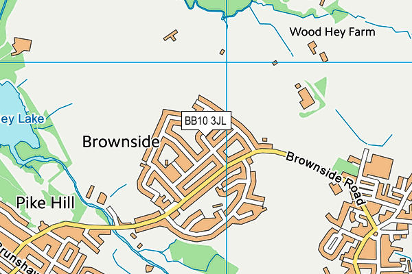 BB10 3JL map - OS VectorMap District (Ordnance Survey) BB10 3JL map - OS VectorMap District (Ordnance Survey)