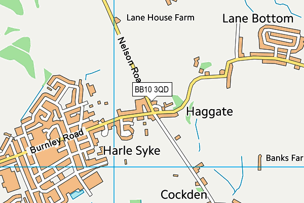 BB10 3QD map - OS VectorMap District (Ordnance Survey) BB10 3QD map - OS VectorMap District (Ordnance Survey)