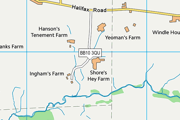 BB10 3QU map - OS VectorMap District (Ordnance Survey) BB10 3QU map - OS VectorMap District (Ordnance Survey)