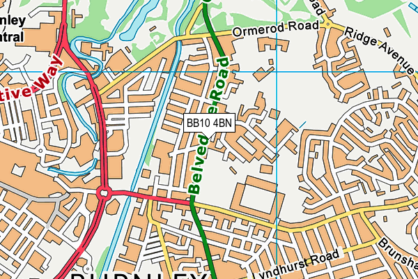 BB10 4BN map - OS VectorMap District (Ordnance Survey) BB10 4BN map - OS VectorMap District (Ordnance Survey)