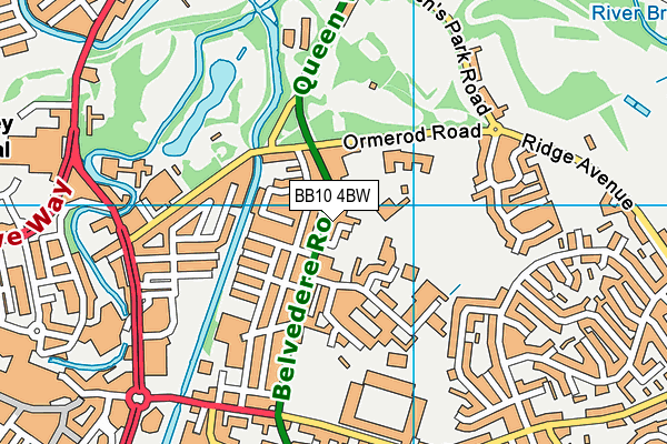 BB10 4BW map - OS VectorMap District (Ordnance Survey) BB10 4BW map - OS VectorMap District (Ordnance Survey)
