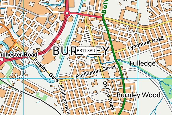 BB11 3AU map - OS VectorMap District (Ordnance Survey) BB11 3AU map - OS VectorMap District (Ordnance Survey)