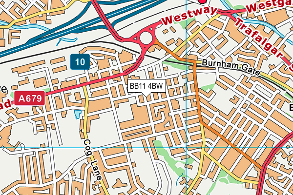 BB11 4BW map - OS VectorMap District (Ordnance Survey) BB11 4BW map - OS VectorMap District (Ordnance Survey)