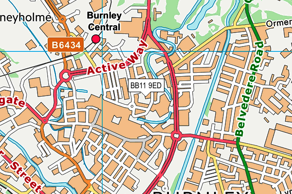 BB11 9ED map - OS VectorMap District (Ordnance Survey) BB11 9ED map - OS VectorMap District (Ordnance Survey)