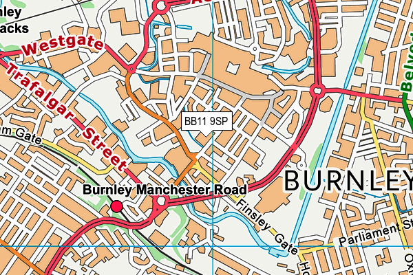 BB11 9SP map - OS VectorMap District (Ordnance Survey) BB11 9SP map - OS VectorMap District (Ordnance Survey)