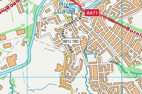 BB12 7BD map - OS VectorMap District (Ordnance Survey) BB12 7BD map - OS VectorMap District (Ordnance Survey)