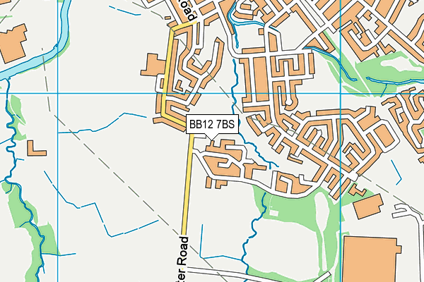 BB12 7BS map - OS VectorMap District (Ordnance Survey) BB12 7BS map - OS VectorMap District (Ordnance Survey)