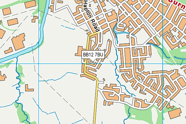 BB12 7BU map - OS VectorMap District (Ordnance Survey) BB12 7BU map - OS VectorMap District (Ordnance Survey)