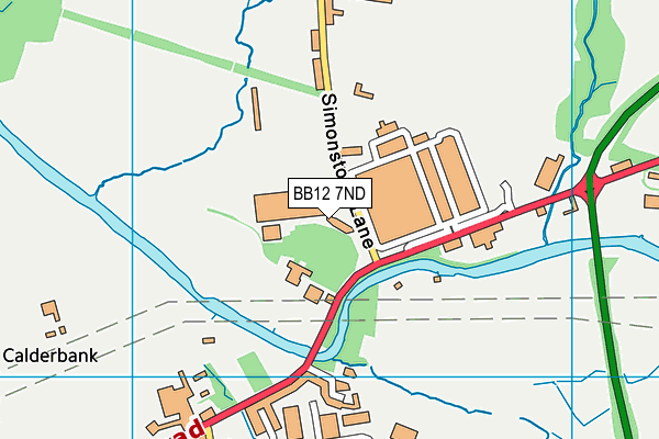 BB12 7ND map - OS VectorMap District (Ordnance Survey) BB12 7ND map - OS VectorMap District (Ordnance Survey)