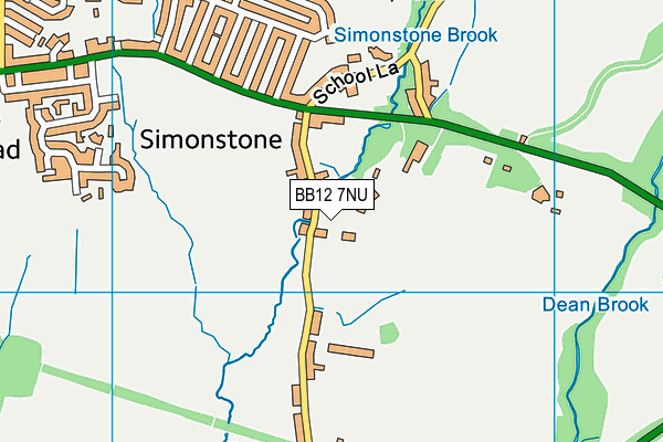 BB12 7NU map - OS VectorMap District (Ordnance Survey) BB12 7NU map - OS VectorMap District (Ordnance Survey)