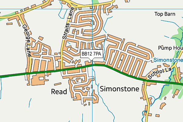 BB12 7PA map - OS VectorMap District (Ordnance Survey) BB12 7PA map - OS VectorMap District (Ordnance Survey)