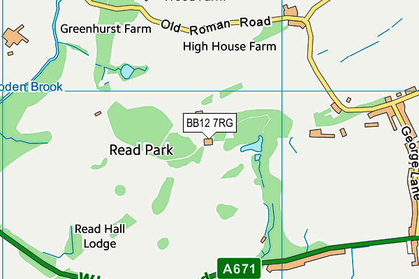 BB12 7RG map - OS VectorMap District (Ordnance Survey) BB12 7RG map - OS VectorMap District (Ordnance Survey)