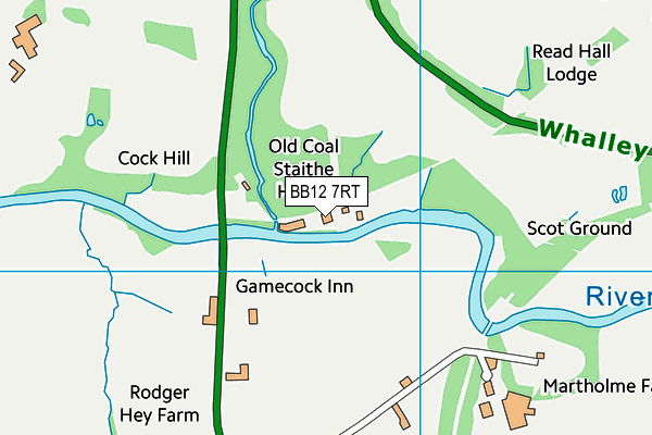 BB12 7RT map - OS VectorMap District (Ordnance Survey) BB12 7RT map - OS VectorMap District (Ordnance Survey)