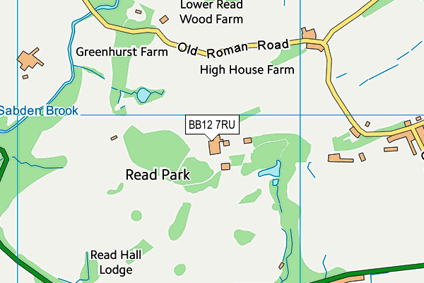 BB12 7RU map - OS VectorMap District (Ordnance Survey) BB12 7RU map - OS VectorMap District (Ordnance Survey)