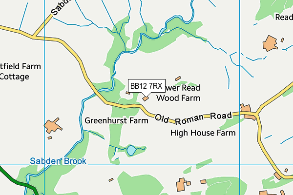 BB12 7RX map - OS VectorMap District (Ordnance Survey) BB12 7RX map - OS VectorMap District (Ordnance Survey)