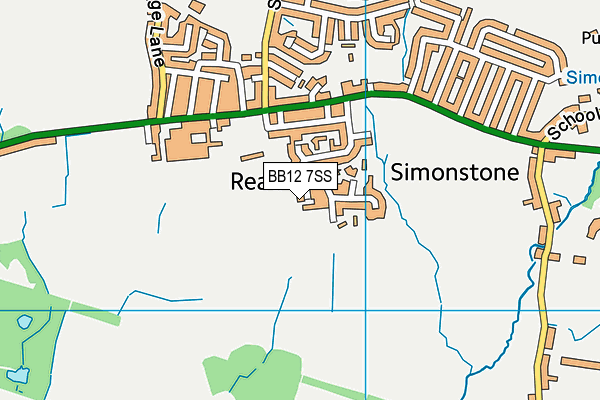 BB12 7SS map - OS VectorMap District (Ordnance Survey) BB12 7SS map - OS VectorMap District (Ordnance Survey)