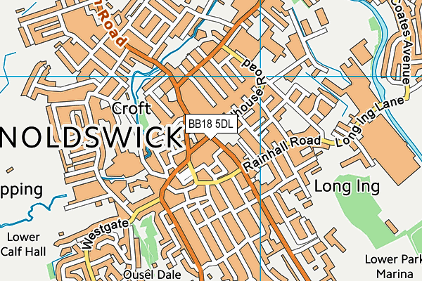 BB18 5DL map - OS VectorMap District (Ordnance Survey) BB18 5DL map - OS VectorMap District (Ordnance Survey)