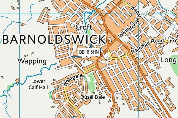 BB18 5HN map - OS VectorMap District (Ordnance Survey) BB18 5HN map - OS VectorMap District (Ordnance Survey)