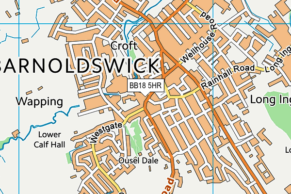 BB18 5HR map - OS VectorMap District (Ordnance Survey) BB18 5HR map - OS VectorMap District (Ordnance Survey)