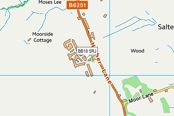 BB18 5RJ map - OS VectorMap District (Ordnance Survey) BB18 5RJ map - OS VectorMap District (Ordnance Survey)