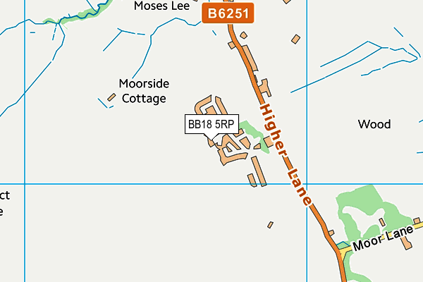 BB18 5RP map - OS VectorMap District (Ordnance Survey) BB18 5RP map - OS VectorMap District (Ordnance Survey)