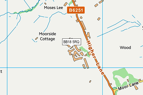 BB18 5RQ map - OS VectorMap District (Ordnance Survey) BB18 5RQ map - OS VectorMap District (Ordnance Survey)