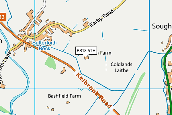 BB18 5TH map - OS VectorMap District (Ordnance Survey) BB18 5TH map - OS VectorMap District (Ordnance Survey)